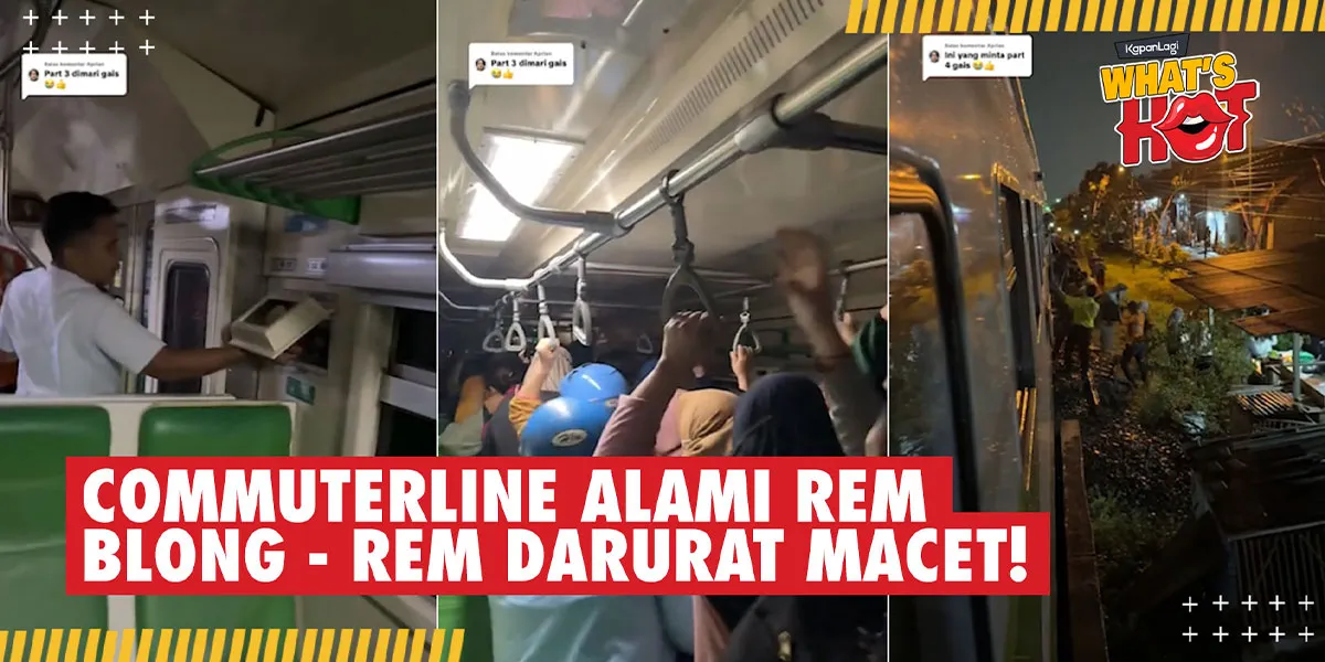 Moments of Commuterline Surabaya - Sidoarjo Experiencing Brake Failure