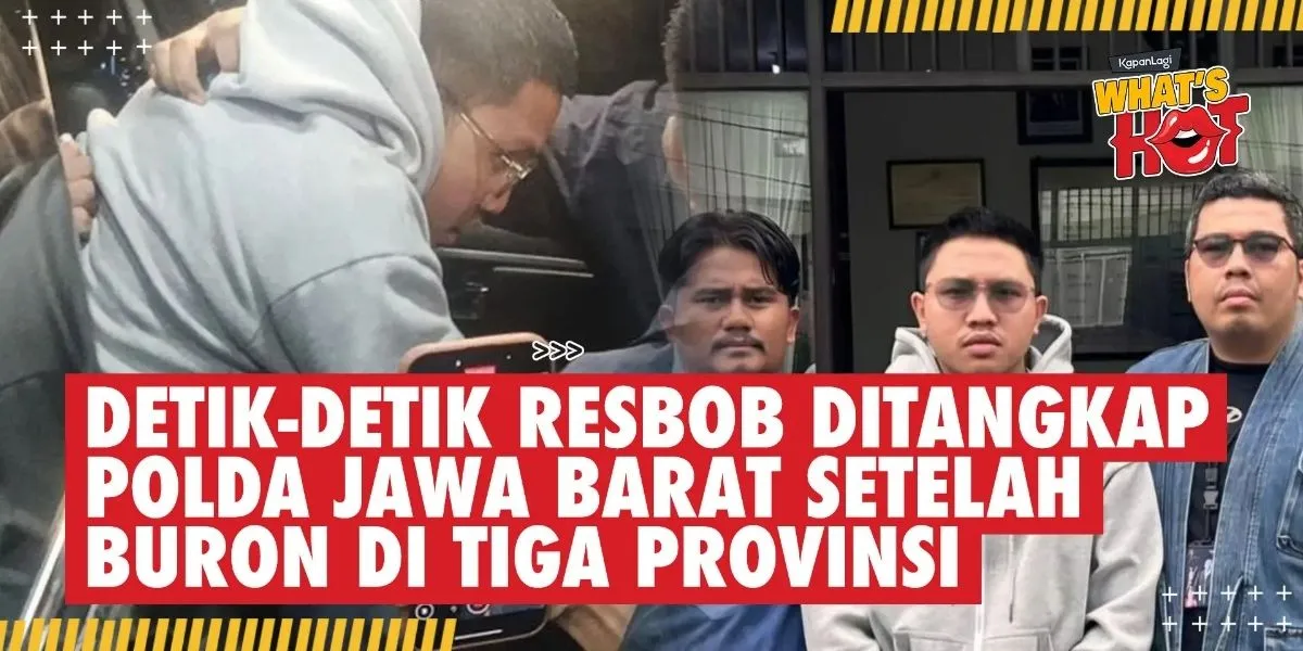 Moments Before Resbob Was Arrested by West Java Police After Being on the Run in Three Provinces