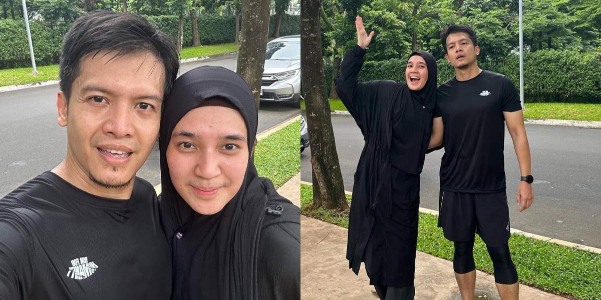 Dhini Aminarti Jogging in Syar'i Outfit, Praised by Netizens for Staying Stylish and Comfortable