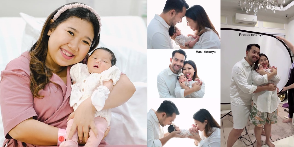 Behind the Photoshoot with the Baby, It Turns Out Kiky Saputri and Her Husband Wore Shorts