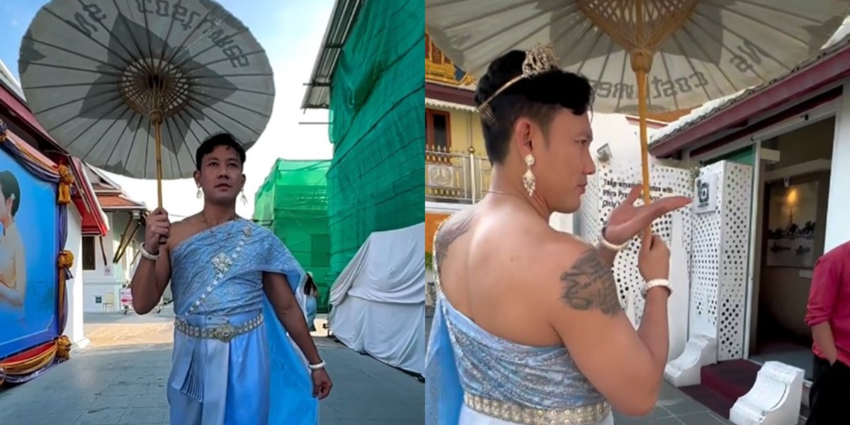 Made Me Laugh, Here Are 7 Photos of Denny Sumargo Wearing Traditional Thai Women's Clothing - This Is the Reaction of Those Who Saw Him