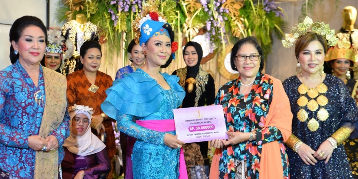 Annisa Pohan Attends, Happy Djarot Leads Social Action of Kebaya Foundation for Children with Disabilities