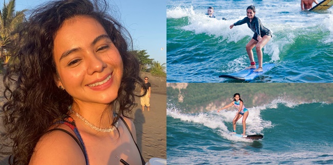 Known for her Graceful Smile, Here are 7 Stunning Photos of Sahila Hisyam While Surfing - Her Actions are Amazing