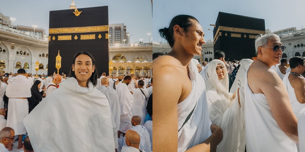 Thought to be Non-Muslim, 7 Photos of Sean Gelael Performing Umrah with Family - Appearing with Long Hair