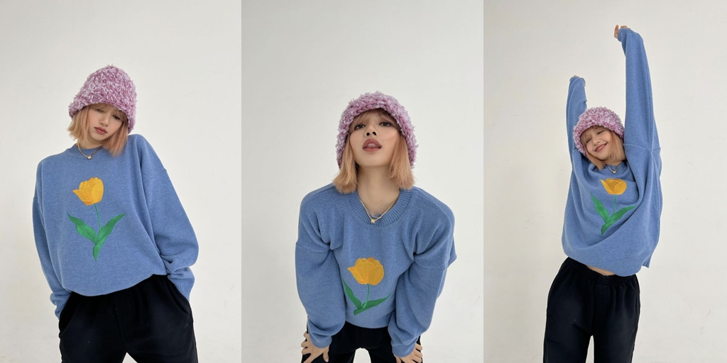 Worn by Lisa BLACKPINK, Tulip Sweater from the Brand Owned by Jungkook BTS Brother Sold Out