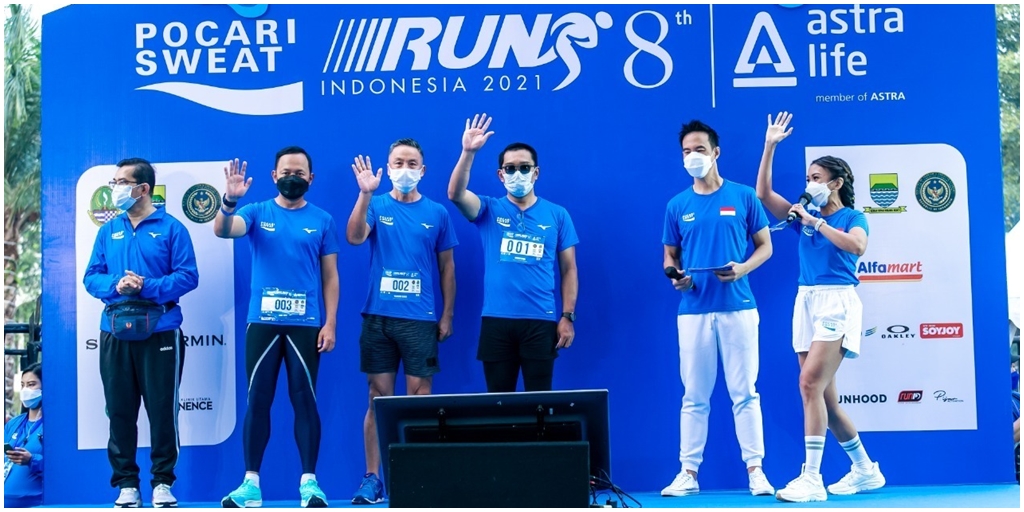 Guided by Daniel Mananta and Melanie Putria, Here's the Excitement of Pocari Sweat Run Indonesia 2021