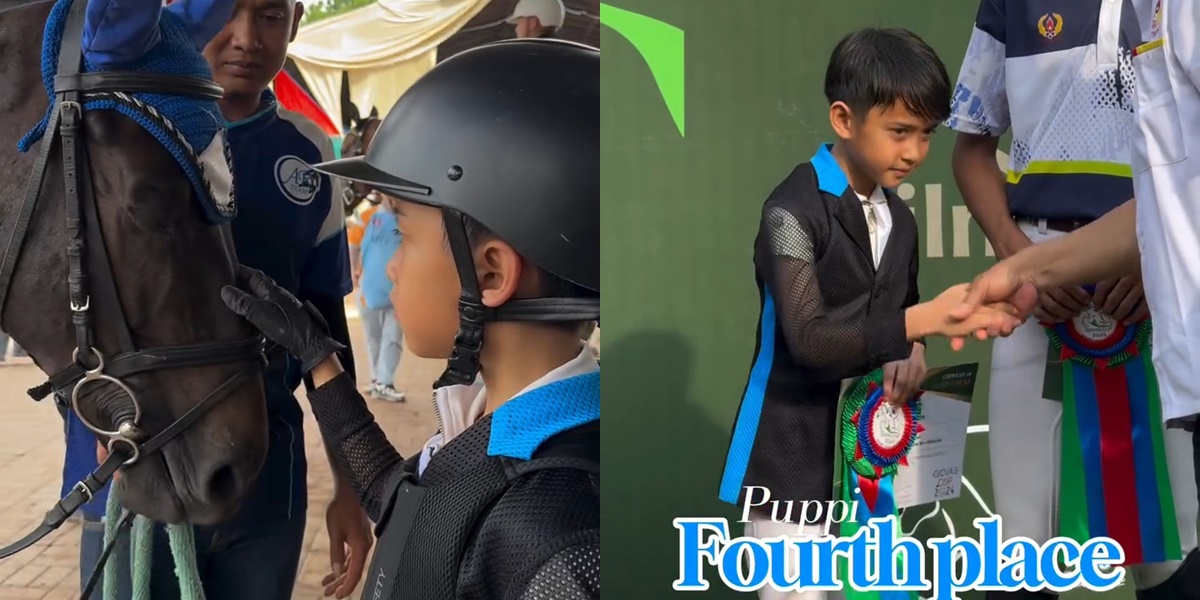 Djalu, Irfan Hakim's Fourth Child, Follows in Aisha's Footsteps to Become an Equestrian Athlete