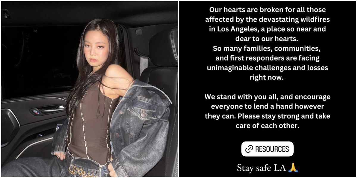 Jennie BLACKPINK's Support for LA Fire Victims, Here Are Her Words of Hope