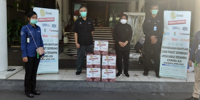 Emtek Cares for Corona Provides Direct Assistance to the Mayor of Surabaya in the Fight Against Covid-19