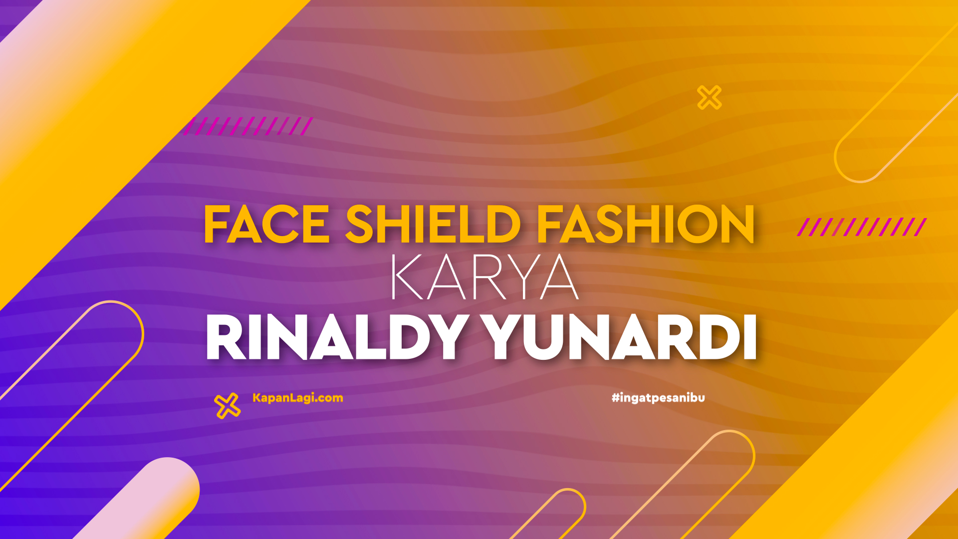 Fashionable Face Shield by Rinaldy Yunardi, Worn by Indonesian and International Artists