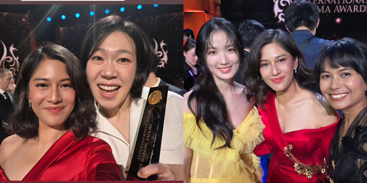 Fangirling Korean Stars, Here Are Dian Sastrowardoyo's Photos at the 2024 Seoul International Drama Awards