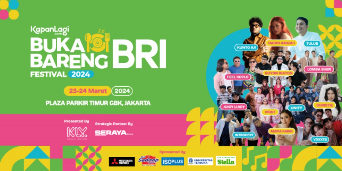 Final Rundown and Line-up for KapanLagi Buka Bareng BRI Festival 2024, Featuring Nadin Amizah to Tulus!