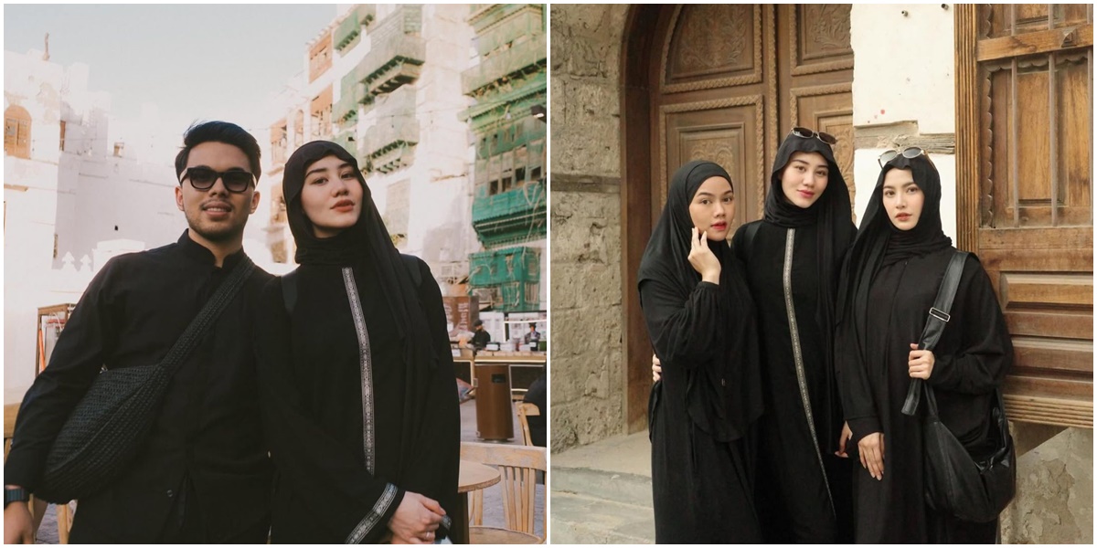 Aaliyah Massaid's Monochrome Hijab Style During Umrah, Called Like a Fairy