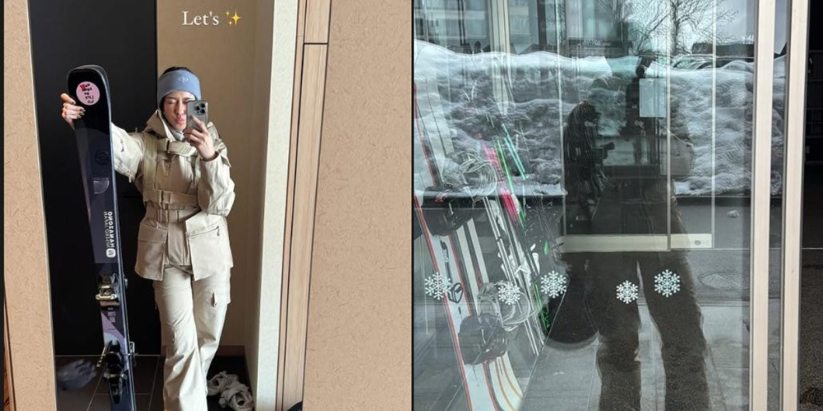 Nana Mirdad's OOTD Style When Going Skiing in Japan, Stylish and Fashionable with Natural Makeup