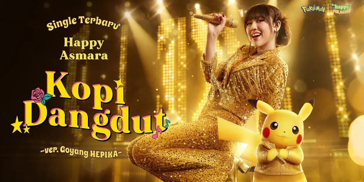 A Breakthrough Beyond Nurul! Happy Asmara and Pikachu Officially Collaborate on the Song 'Kopi Dangdut'
