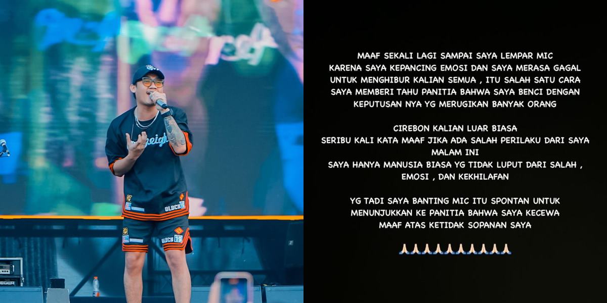 Gilga Sahid Slams the Mic During Concert in Cirebon, What Happened?