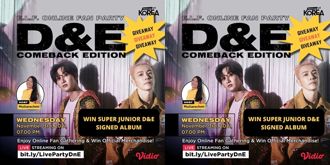 GIVEAWAY Signed Album for Those Who Join the E.L.F. ONLINE FAN PARTY D&E Comeback Edition!