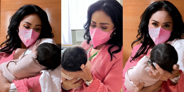 Beautiful Grammi, Peek at Krisdayanti's First Time Carrying Her Grandchild - Baby A's Thick Hair Steals Attention