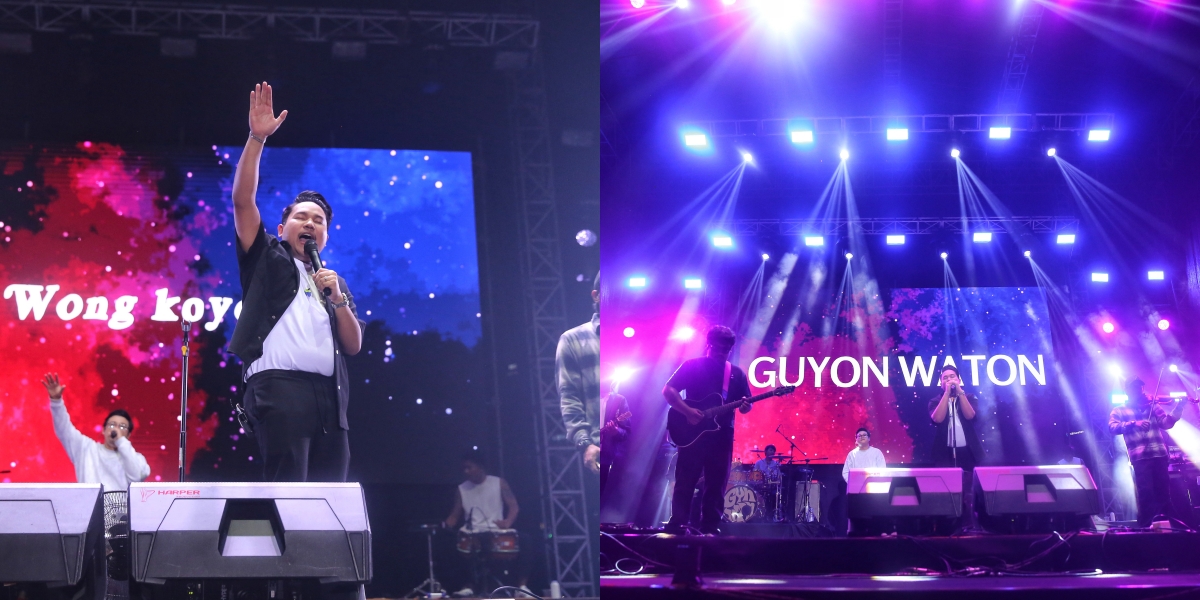 Guyon Waton Becomes the Perfect Closer for the Kapanlagi Buka Bareng BRI Festival 2024 on the First Day Through the Song Pamer Bojo