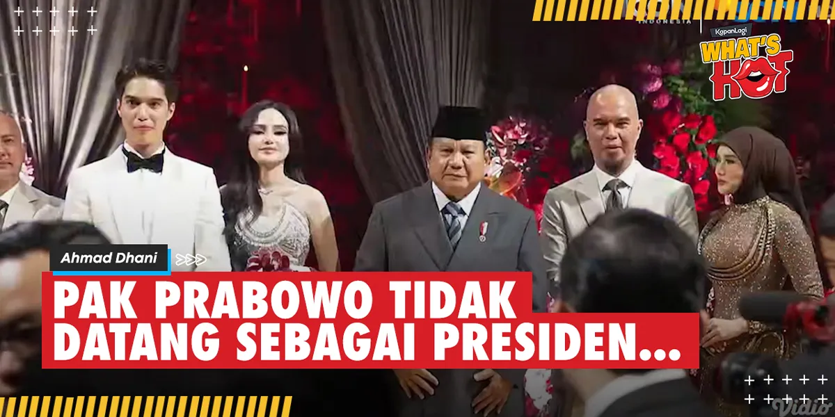 Attending the Reception of El Rumi & Syifa, Ahmad Dhani Explains His Closeness to President Prabowo