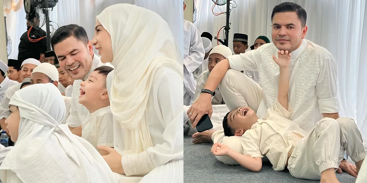 Irish Bella and Haldy Sabri Attend an Event, Looking Happy - Air Rumi Laughing Freely While Lying Down with Step-Father