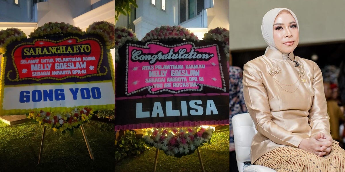 As a Member of the DPR, Melly Goeslaw Received a Congratulations Flower Arrangement from 'Gong Yoo - Shah Rukh Khan'