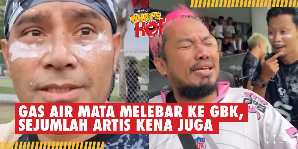 Judika and Several Celebrities at GBK Affected by Tear Gas from the DPR Building