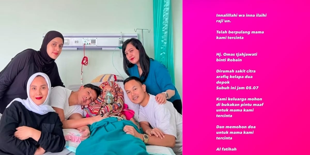 Sad News, Sonny Septian's Mother Has Passed Away