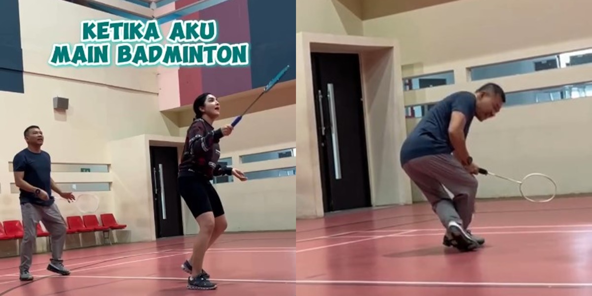 Agile Grandpa, Here Are 7 Photos of Anang Hermansyah Playing Badminton - Calls Himself Stylish