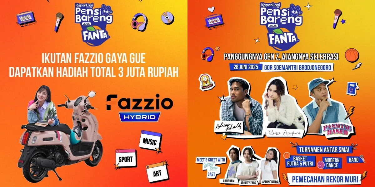 KapanLagi Pensi Together with FANTA 2025 Gives a Challenge with a Prize of Rp 3 Million, Hurry Up and Join!