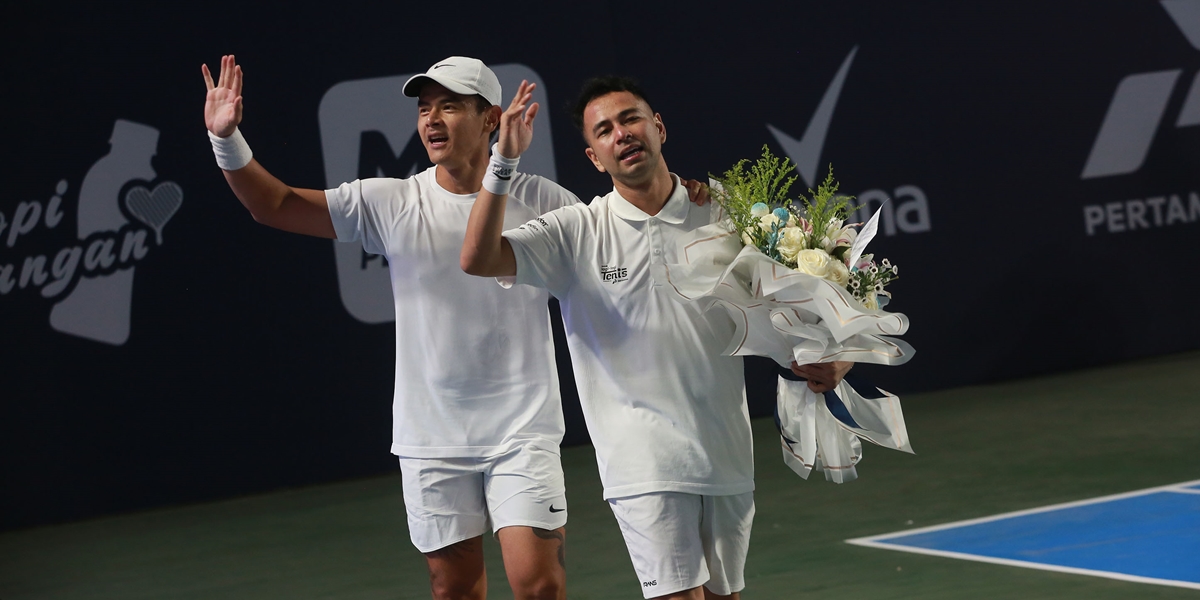 Raffi Ahmad and Dion Wiyoko Successfully Become Champions in 'Lagi Lagi Tenis', Defeating Desta Once Again