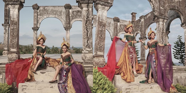 Back to Shining Bright - Like Angels, 7 Pictures of Ashanty and Aurel Hermansyah Wearing Traditional Balinese Kebaya