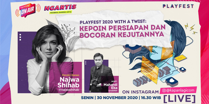 Check out Najwa Shihab's Preparation and Leaked Playfest 2020 | KapanLagi On Air