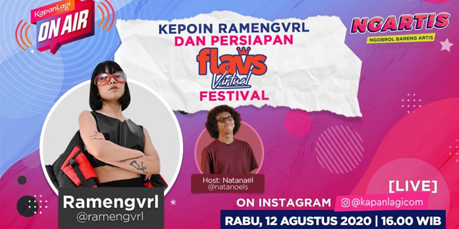 Check out Ramengvrl and Flavs Virtual Festival Preparation | KapanLagi On Air