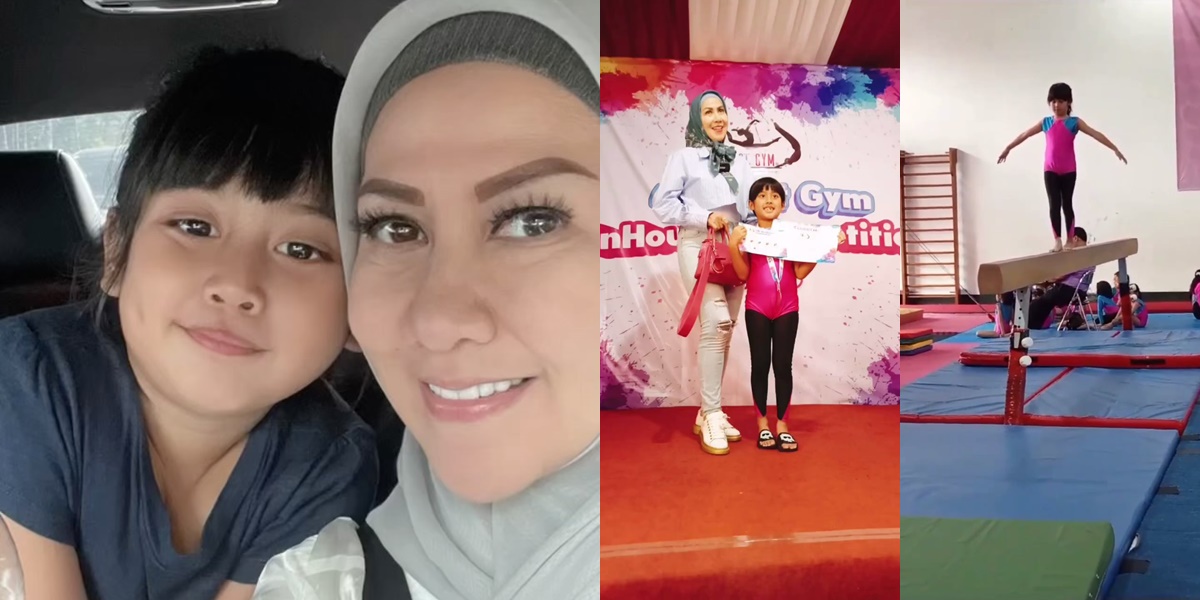 Now 6 Years Old, Vania Athabina, Venna Melinda's Daughter, Participates in Gymnastic Competition and Turns Out to be Really Good