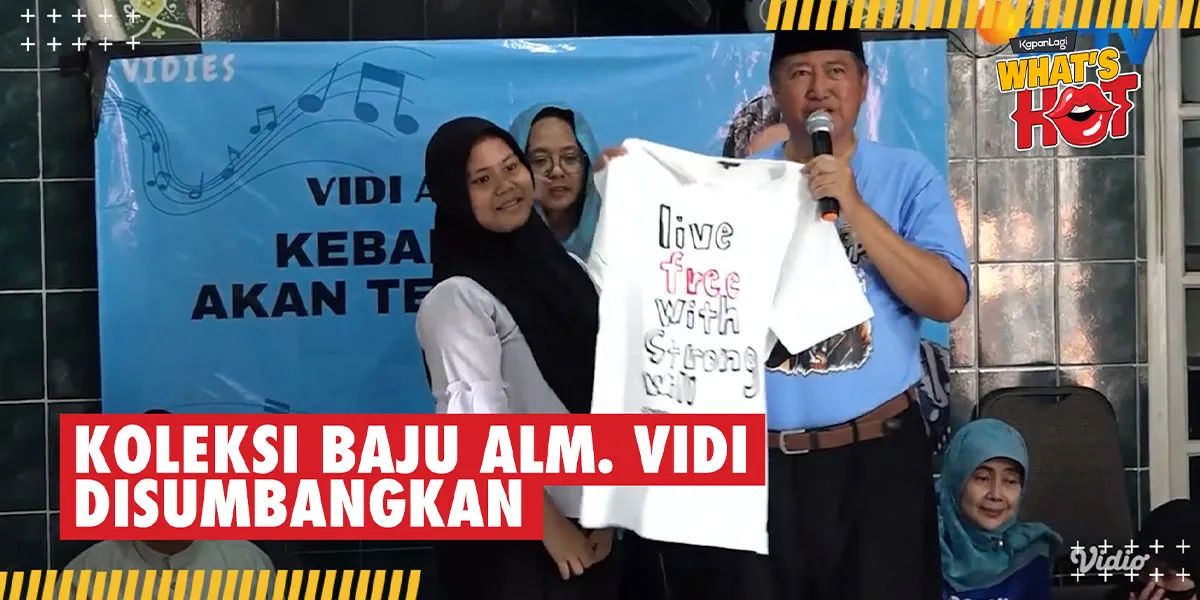 Vidi Aldiano's Clothing Collection Donated to Orphanages and Distributed to Fans