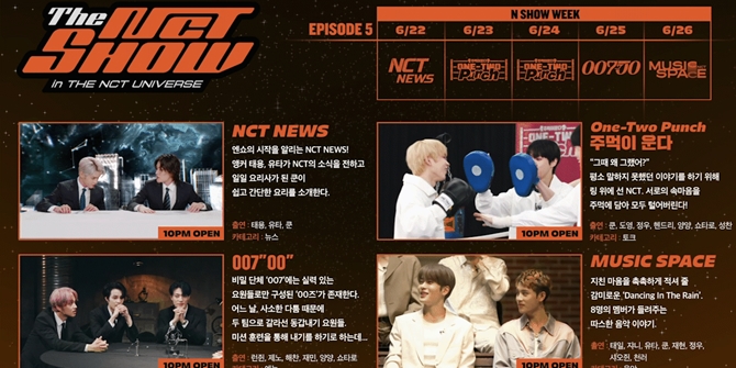 Exciting Entertainment Content from NCT 'THE NCT SHOW', From News Anchors to Secret Agents!