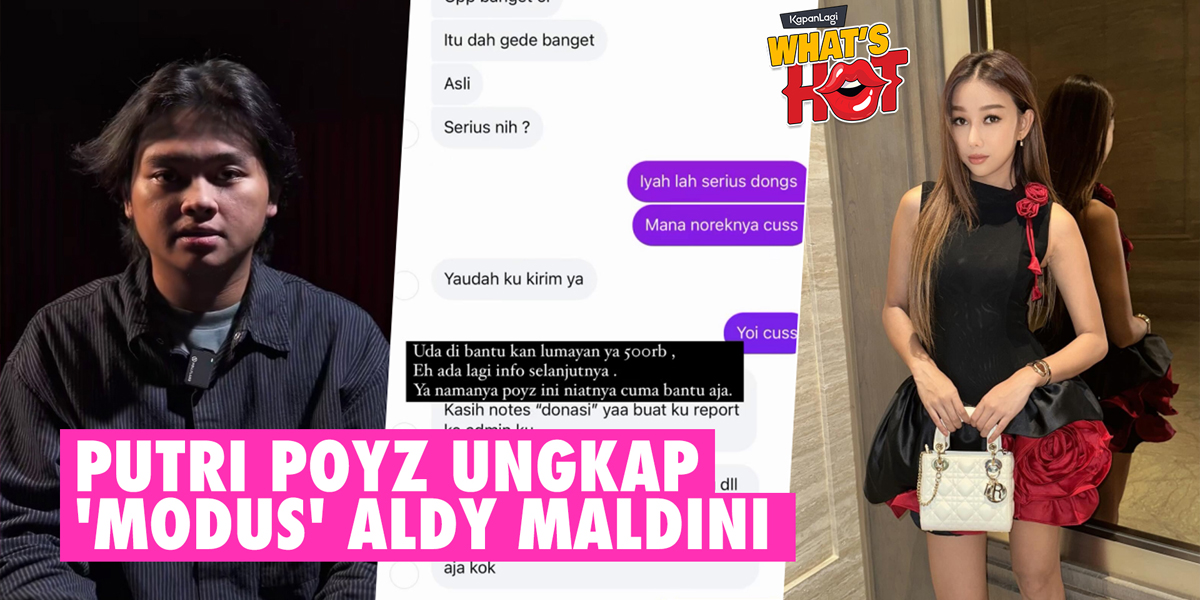 Chronology of Putri Poyz Also Becoming a Victim of Aldy Maldini: I Can See a Person's Attitude Just from 4 Million IDR