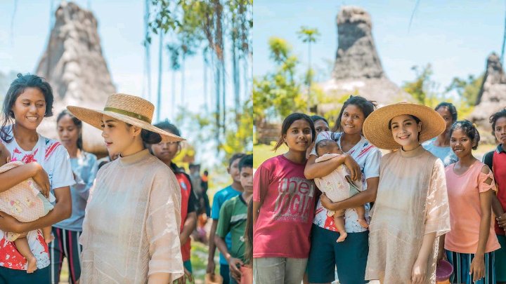 Visit Tourist Village in Sumba, Nagita Slavina's Outfit Becomes the Spotlight