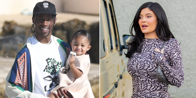 Kylie Jenner Caught Walking with Travis Scott, Seen Close & Happy with Stormi Webster