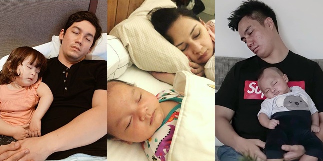 So Funny! Here's a Portrait of 8 Celebrities Sleeping with Their Children, Their Styles Are Compact