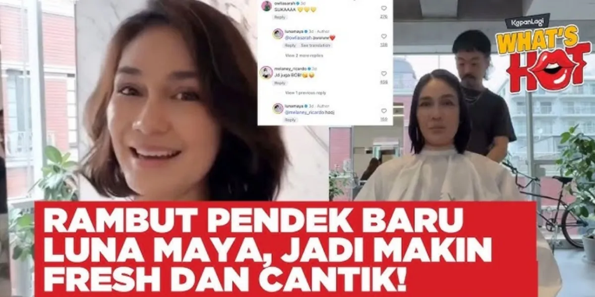 Luna Maya Appears With a New Short Hair Style, Resulting From Her Husband's Request