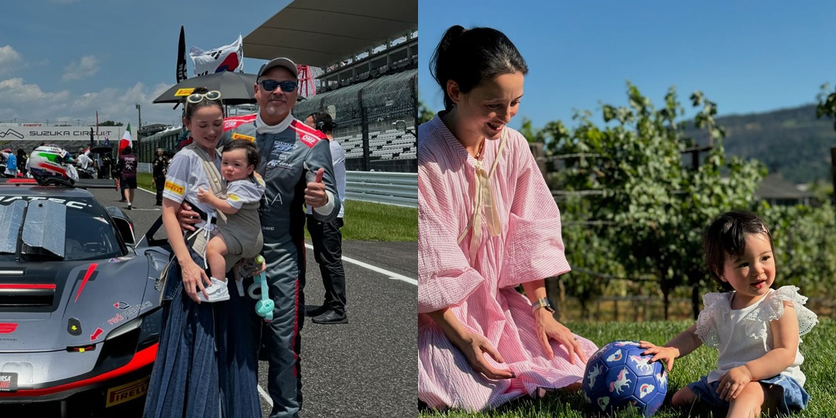 More Harmonious, 7 Photos of Julie Estelle with Her Racer Husband and Their Beautiful Daughter