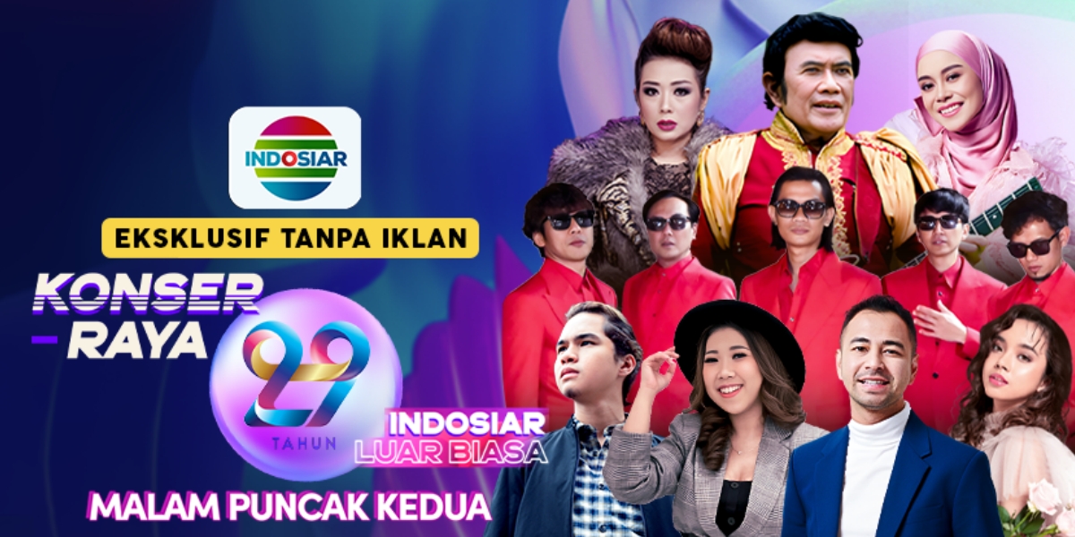 Peak Night of Extraordinary 29th Indosiar Grand Concert Part 2 Airing on Vidio, Exclusive Without Commercial Breaks