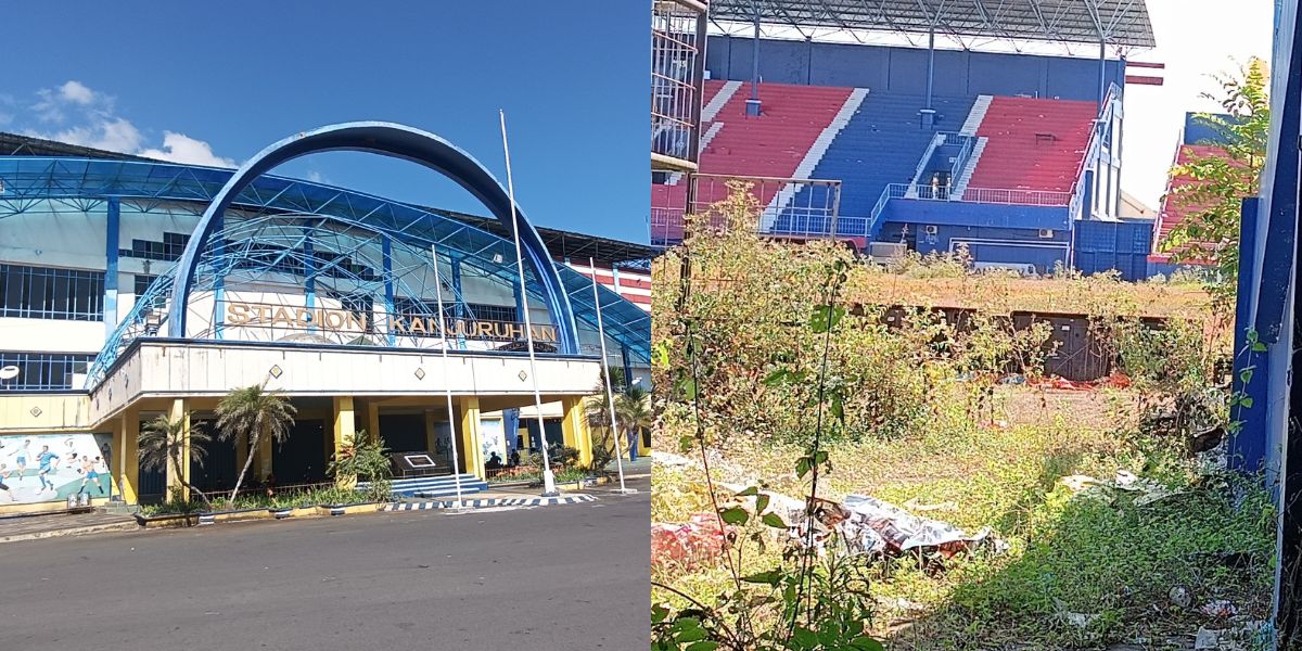 Many Still Come to Pray, Check out Kanjuruhan Stadium After the Tragic Incident - Overgrown Bushes Surround the Field