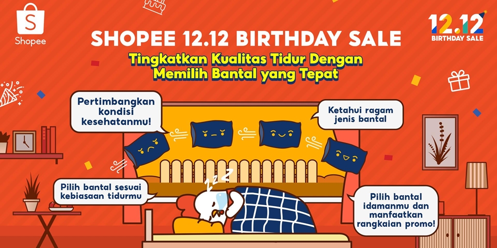 Want to Sleep Well All Night? Shopee 12.12 Birthday Sale Offers the Right Pillow Choices for You