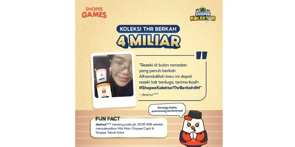 Excitement of Shopee Kolektor In-App Game, Share Special Prizes in Big Ramadan Sale