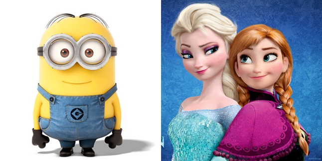 Minions Ancam Tahta Elsa Dan Anna Frozen Kapanlagi Com