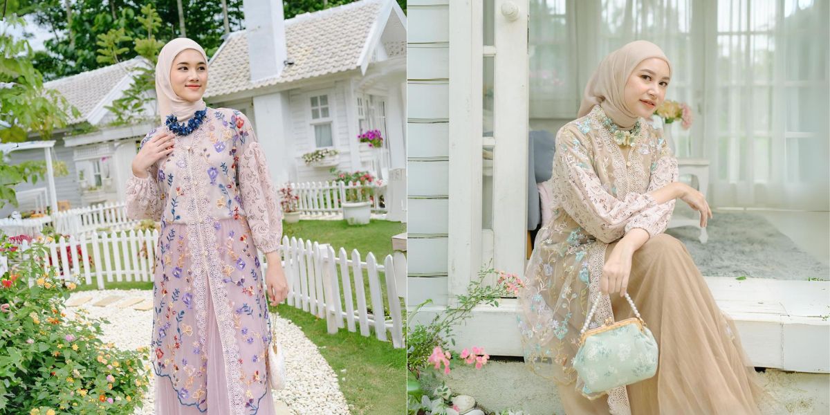 Combination Brocade Gown Models for Eid 2025, The Right Choice for an Elegant Appearance