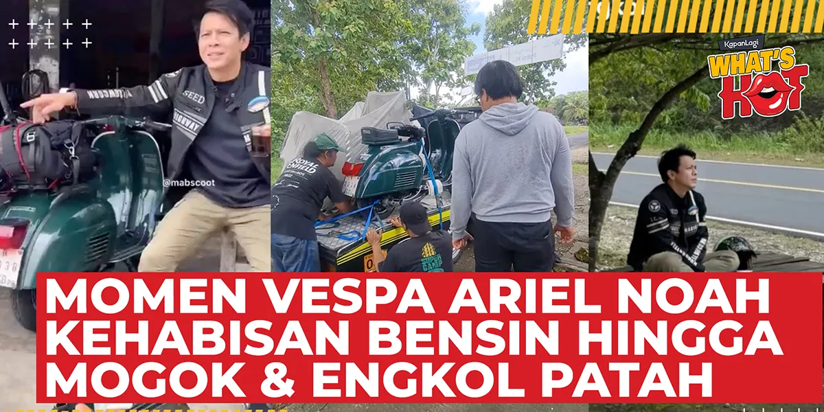 Ariel NOAH Pushes Vespa Out of Gas - Breaks Down Due to Broken Starter Kick